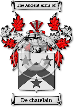 De chatelain Family Crest Download (jpg) Legacy Series - 150 DPI